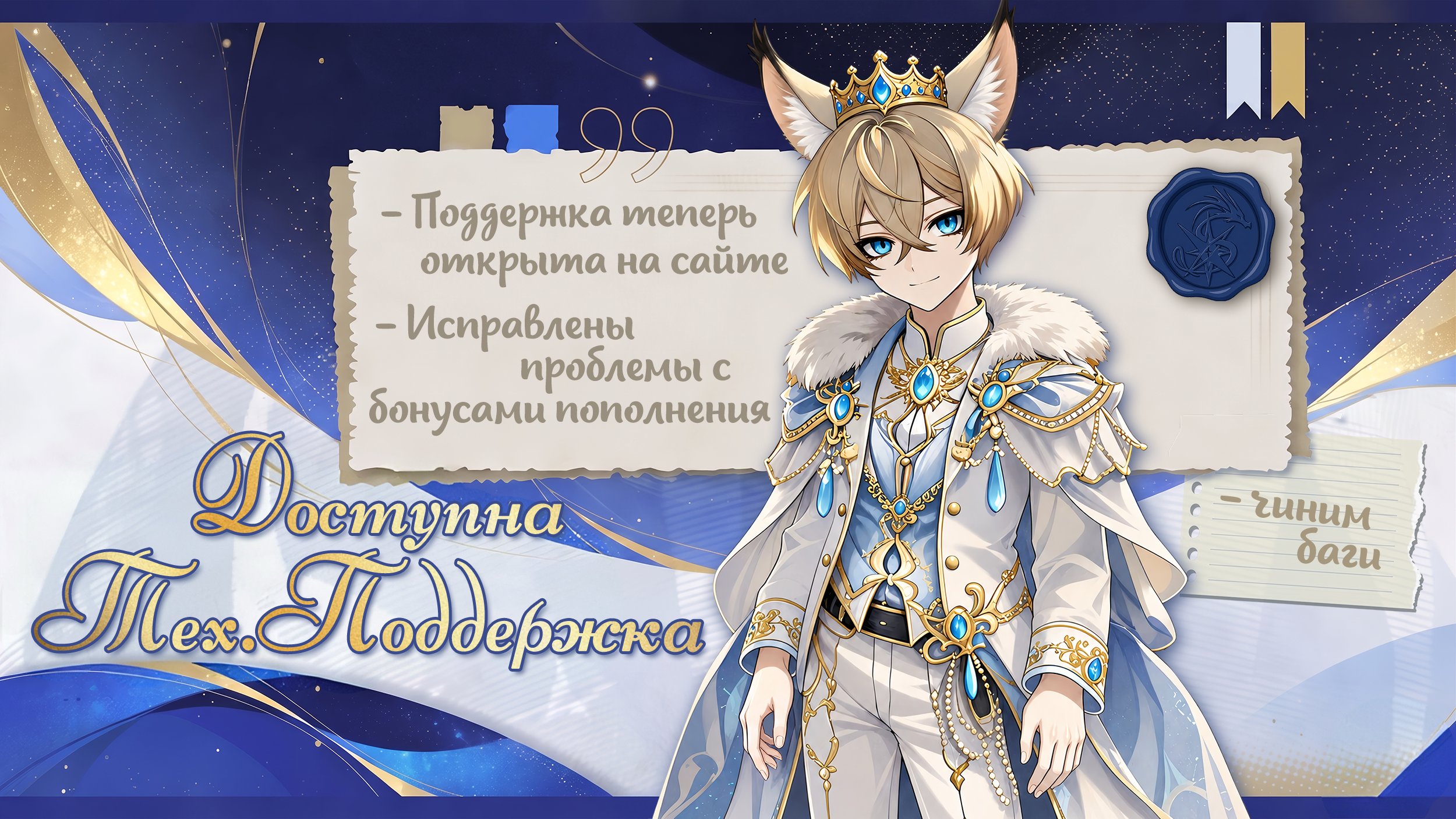 Поддержка доступна! Чиним баги